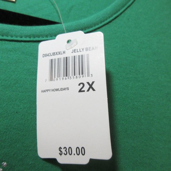 Mc2-Plus HOLIDAY Sportswear Womens Crew Neck Long Sleeve Graphic T-Shirt 2X NWT - Picture 9 of 12